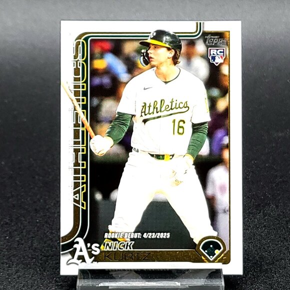 Three 2025 Nick Kurtz RC Trinity 49/99, Update, Update Debut Athletics - Picture 7 of 8